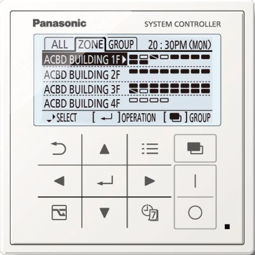Infrared remote controller for all indoor units